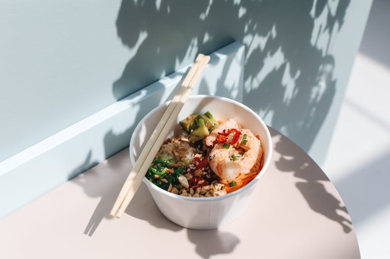 Steak and shrimp surf and turf bowl