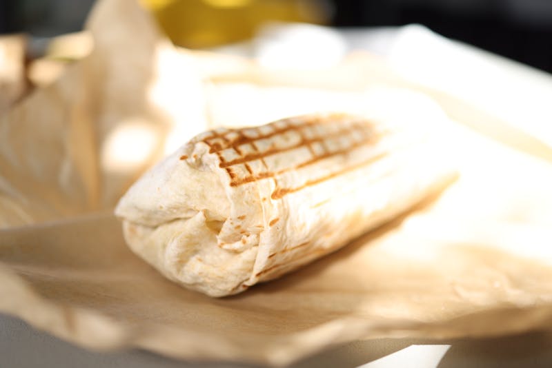 Costa Vida signature sweet pork burrito